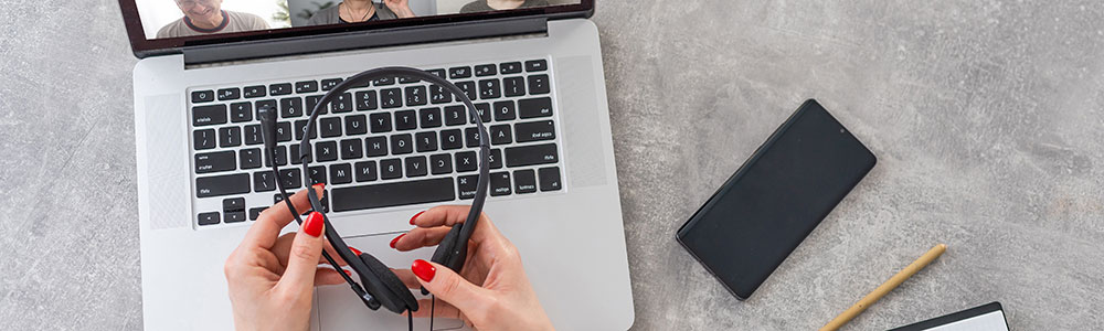 fingers on a laptop