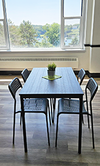 dining area in residence